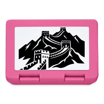 Chinesische Mauer - Brotdose - Pink - Vorne