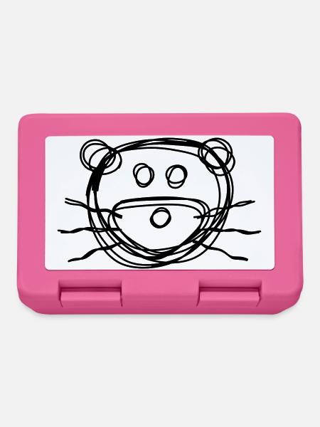 Otter handgezeichnet - Brotdose - Pink