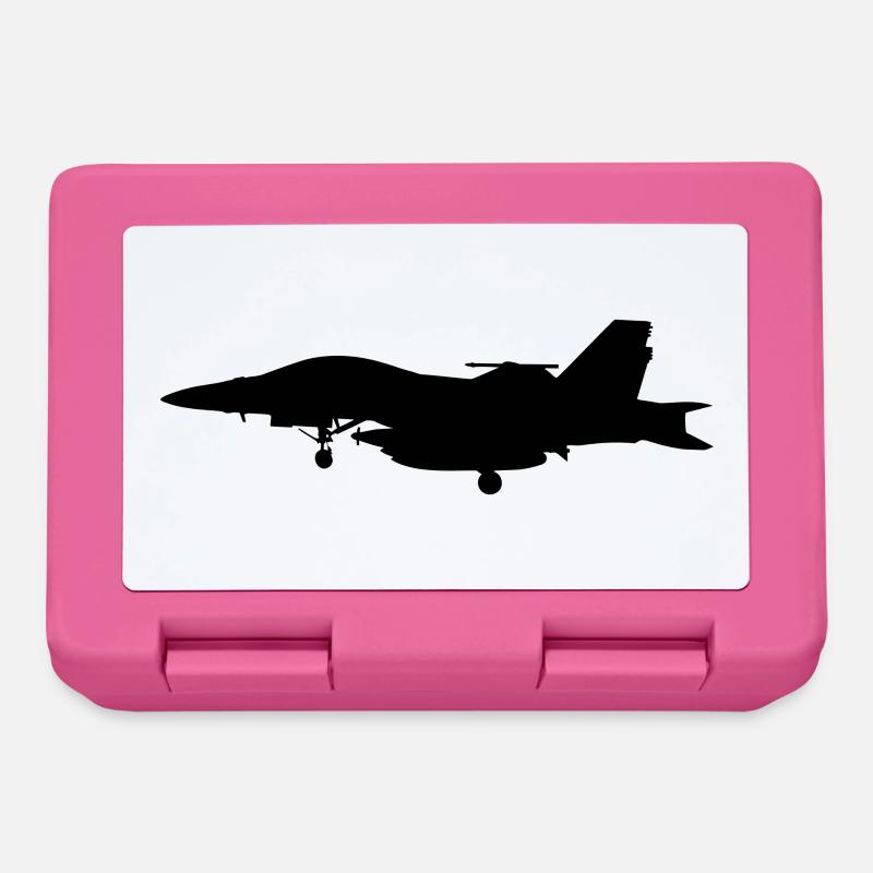 Avion de Chasse - Boîte à goûter - rose