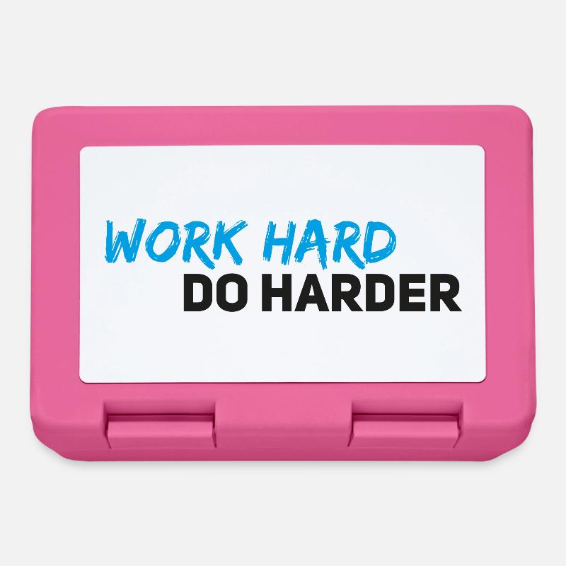 Work hard do harder - Lunchbox - pink