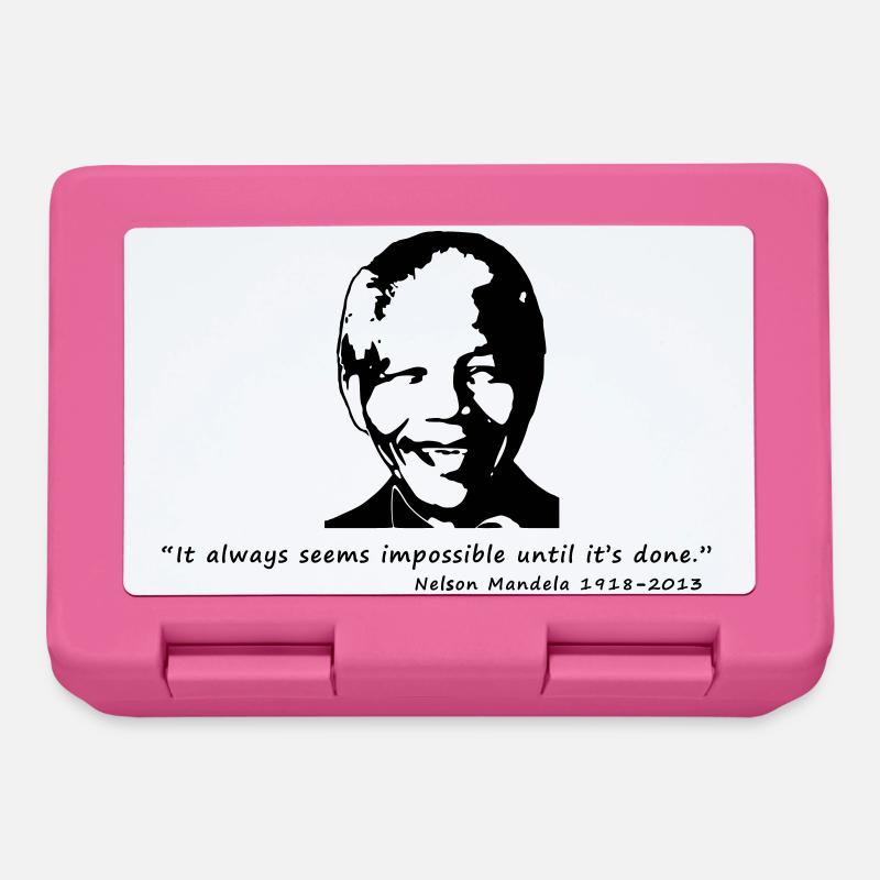 Nelson Mandela - Lunchbox - pink