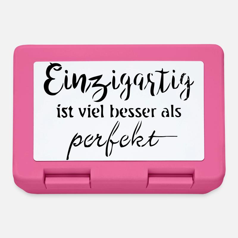 Einzigartig - Brotdose - Pink
