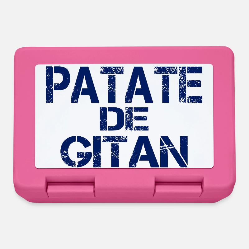 Patate GITAN bleu - Boîte à goûter - rose