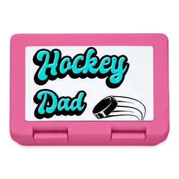 Hockey Dad Design - Lunchbox - pink - Front