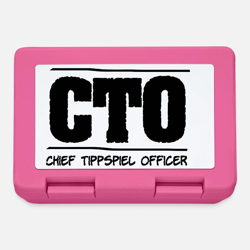 CEO des Tippspiels - CTO - Chief Tippspiel Officer - Brotdose - Pink