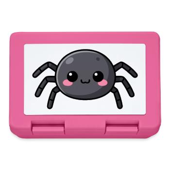Niedliche Kawaii Halloween Spinne Geschenk Kinder  - Brotdose - Pink - Vorne