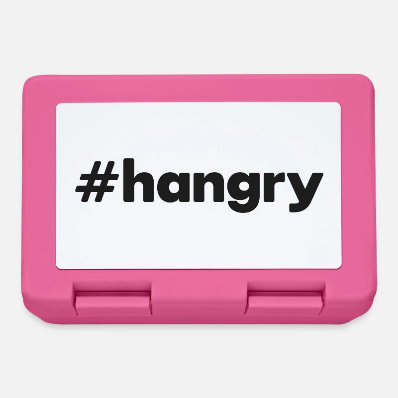 « #hangry » - Boîte à goûter - rose
