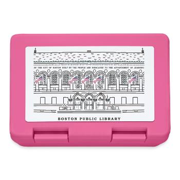 Boston, Drawing Public Library, États-Unis - Boîte à goûter - rose - Devant