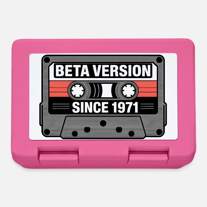 Retro Tape Cassette Design - Lunchbox - pink
