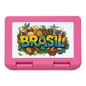 Sabor do Brasil: Authentic Brazilian Cuisine & Ico - Lunchbox - pink - Front