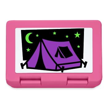 Festival Tent Night Logo - Lunchbox - pink - Front