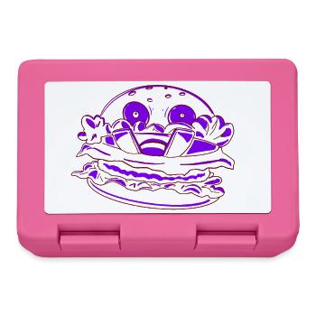 Monstermäßiger Burger - Brotdose - Pink - Vorne