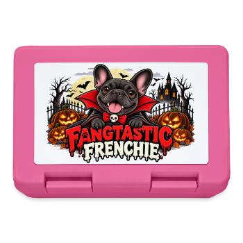  Fangtastic Frenchie Halloween Französische - Brotdose - Pink - Vorne