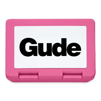 Gude – Urban greeting in plain language - Lunchbox - pink - Front