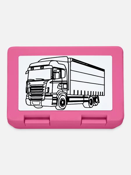 Truck V8 Power - Lunchbox - pink
