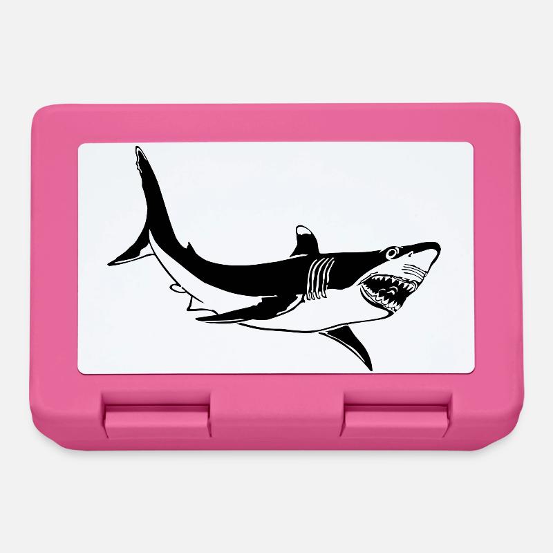 shark - Lunchbox - pink
