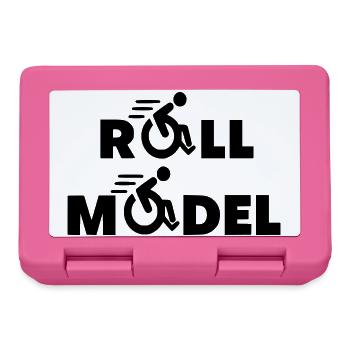 Jeder Rollstuhlfahrer ist ein Rollenmodell * - Brotdose - Pink - Vorne