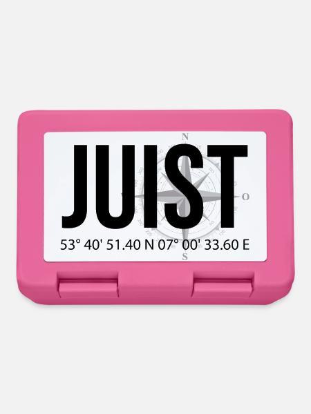 Koordinaten Juist - Brotdose - Pink