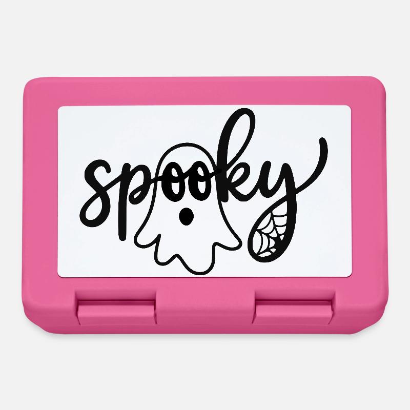 Spooky Ghost – Funny Halloween Ghost - Lunchbox - pink