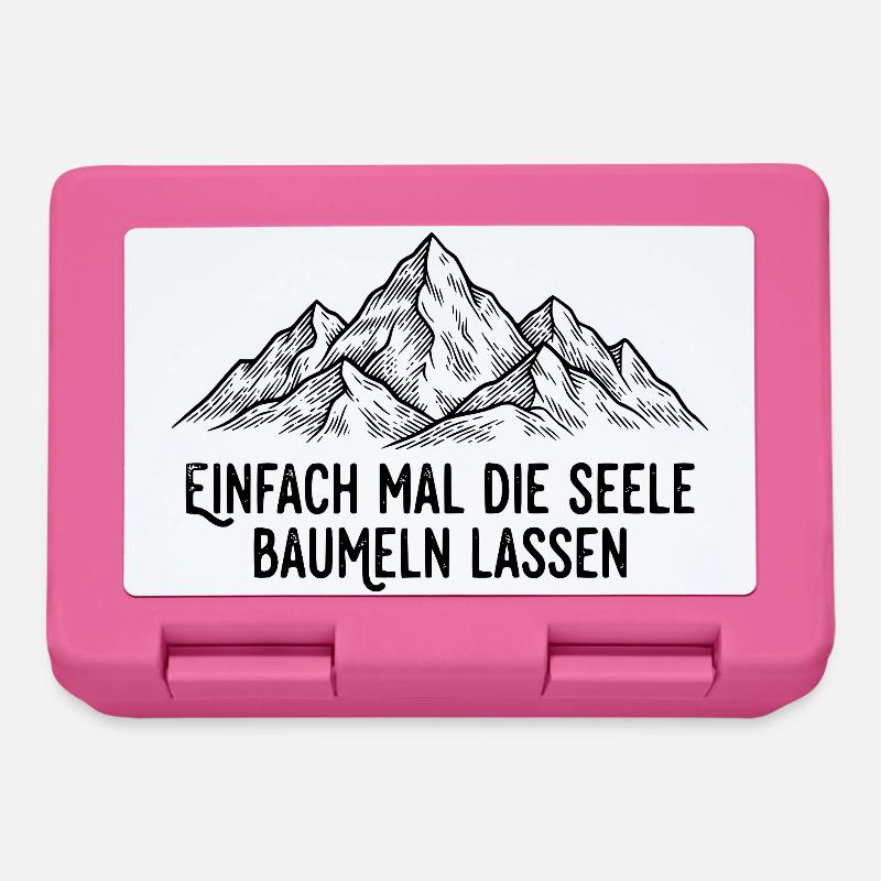 Seele baumeln lassen am Berg - Boîte à goûter - rose