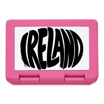 Irland - Ireland Schriftzug - Brotdose - Pink - Vorne