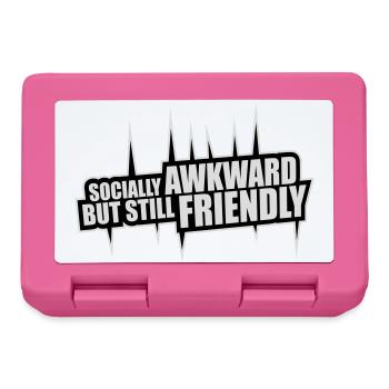 Diction socialement maladroite mais quand même amicale - Boîte à goûter - rose - Devant