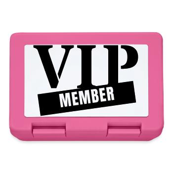 Membre VIP - Fête du Club pour Personnes Très Importantes - Boîte à goûter - rose - Devant