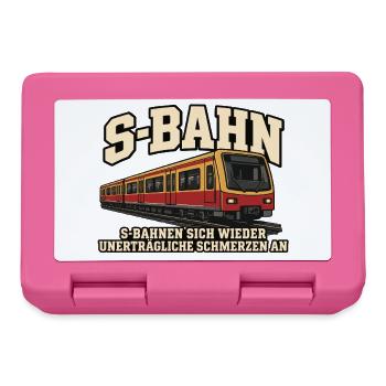 S-Bahn-Schmerzen - Brotdose - Pink - Vorne