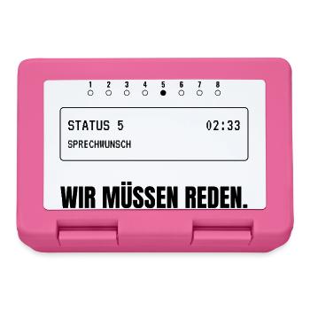 Status 5. Wir müssen reden. - Brotdose - Pink - Vorne