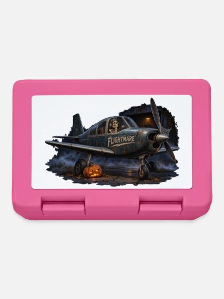 Flightmare – Verfluchtes Vintage-Flugzeug, Halloween - Brotdose - Pink