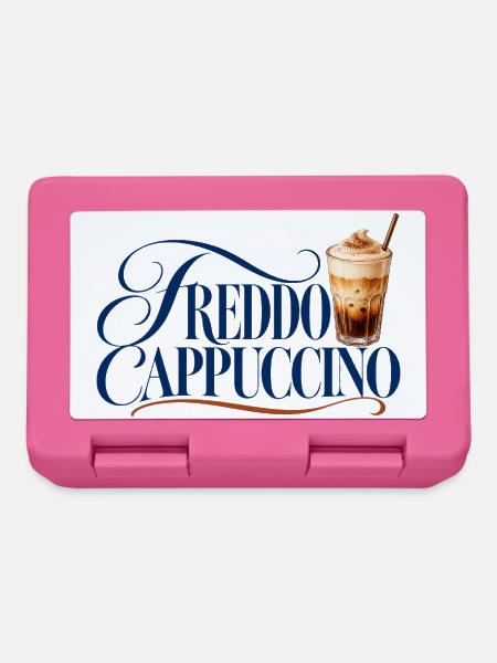 Freddo Cappuccino Schrift mit Eiskaffee - Brotdose - Pink