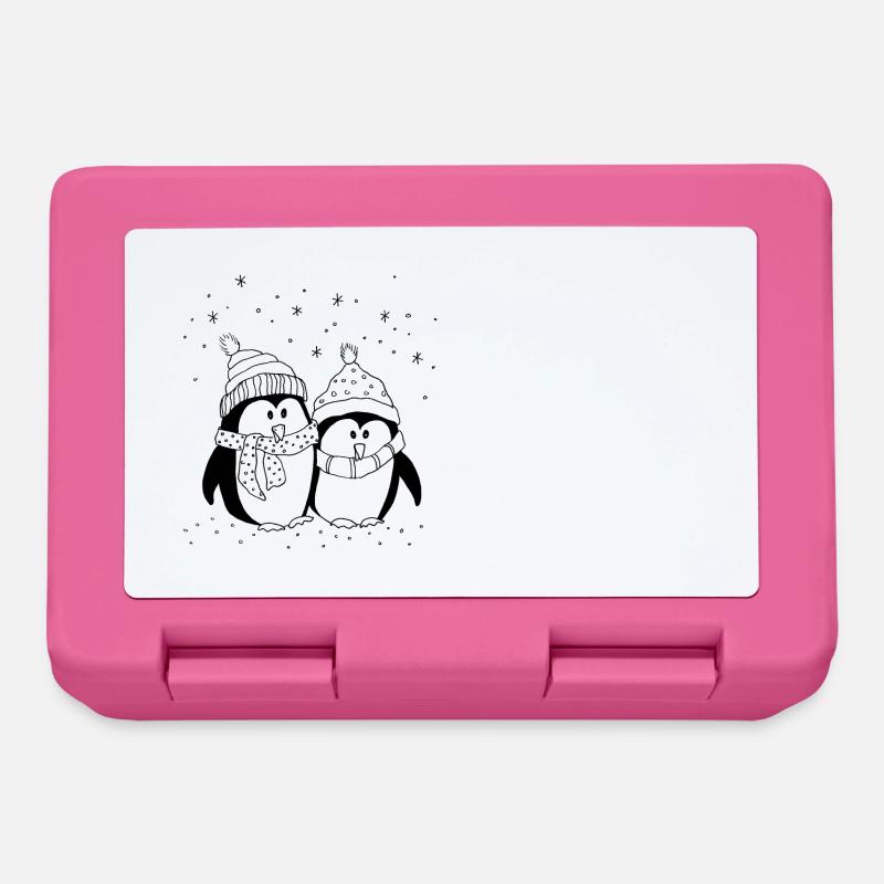 Pinguine - Brotdose - Pink