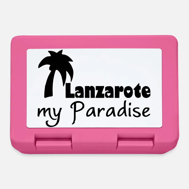 Lanzarote Paradise Urlaub Geschenk - Brotdose - Pink