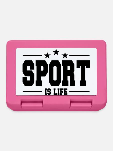 Sport ist Leben - Brotdose - Pink