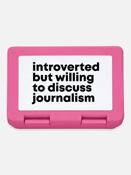 Journalist Journalist Journalist - Brotdose - Pink