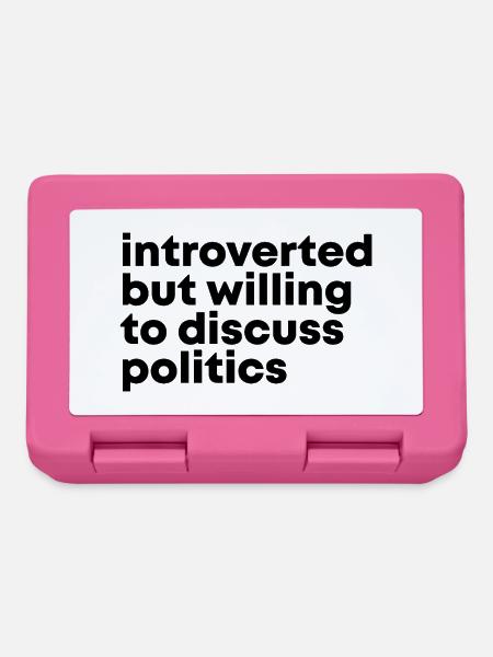 Politics Politics Politics - Lunchbox - pink