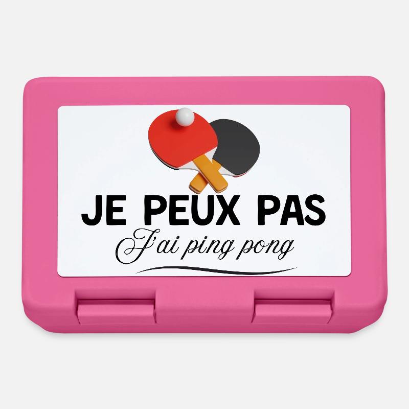 I can't I have ping pong - Lunchbox - pink