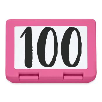 100 Hand Drawn - Lunchbox - pink - Front