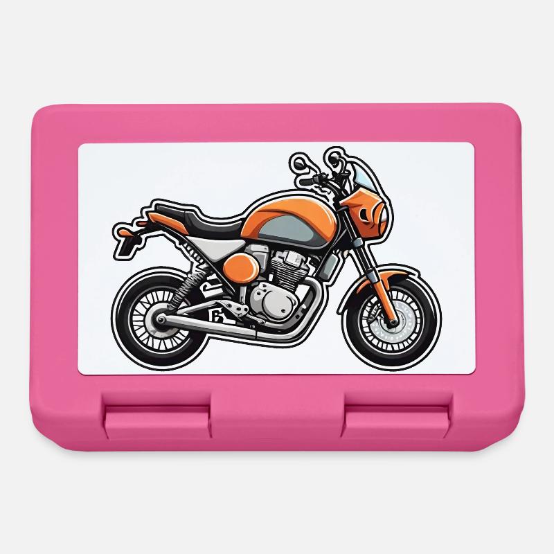 Orange Cruiser Motorradkunst - Brotdose - Pink