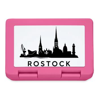Rostock Skyline - Brotdose - Pink - Vorne