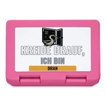 Erste eigene Klasse, Kreide und Schulstart - Brotdose - Pink - Vorne
