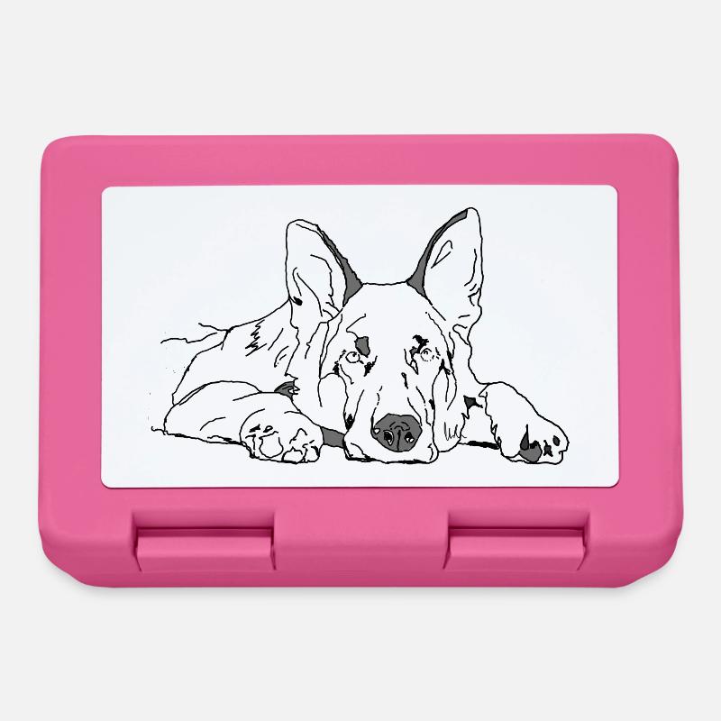 Schäferhund - Brotdose - Pink