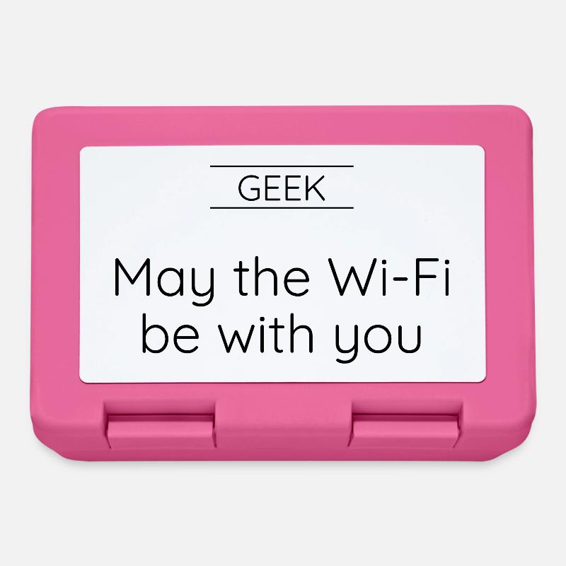 GEEK – Möge das WLAN mit dir sein. - Brotdose - Pink