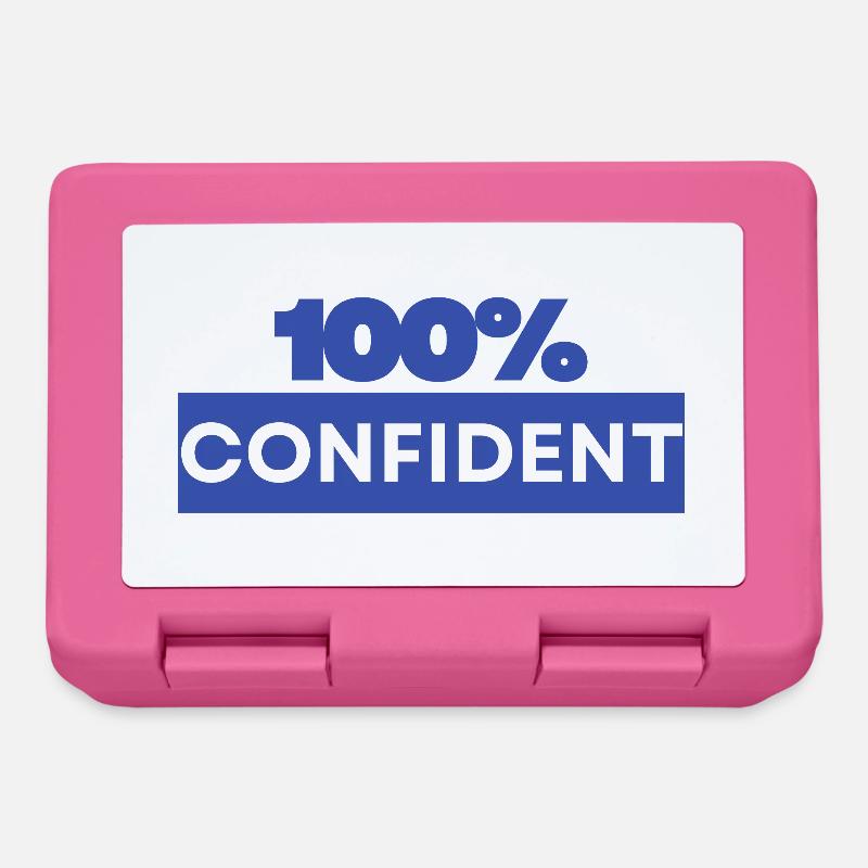 100% confident - Lunchbox - pink