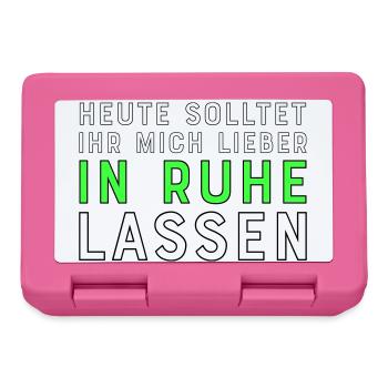 Lustige Sprüche für Kollegen - Brotdose - Pink - Vorne