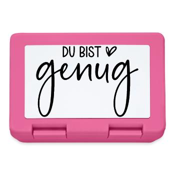 Du bist genug - Brotdose - Pink - Vorne