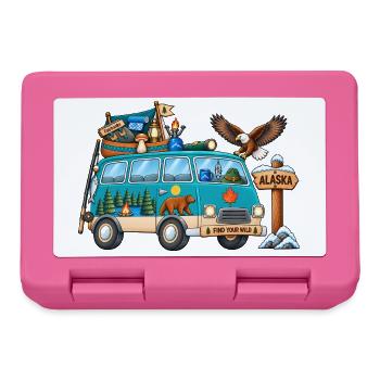 Alaska Camper Wohnmobil - Brotdose - Pink - Vorne
