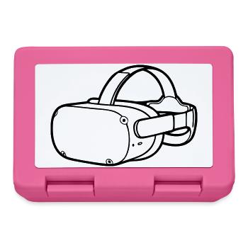 VR Brille Headset Grafik - Brotdose - Pink - Vorne