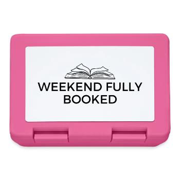 Weekend fully booked - Design for book fans - Lunchbox - pink - Front