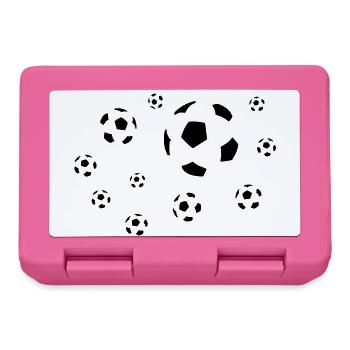 football - Boîte à goûter - rose - Devant